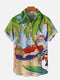 Men's Christmas Funny Graphic Short Sleeve Hawaiian Shirt